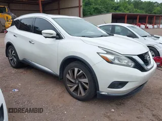 2017 Nissan Murano S z VIN 5N1AZ2MG2HN120647, wystawiony jako IAAI lot #42434826 z przebiegiem 190 678 mil mil oraz . Historia ofert i sprzedaży dostępna na DreamBid. Obrazek 1.
