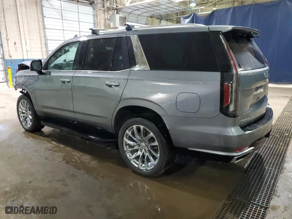 2021 Cadillac Escalade Premium Luxury with VIN 1GYS4BKL7MR311565, listed as a Copart auction lot 86822944 with 56,028 mi miles and Salvage Title. Bid and sale history available at carsss.com. Image 2.