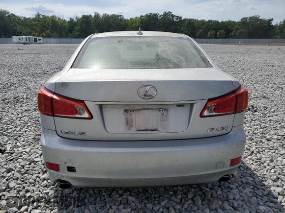 2010 Lexus IS 250 with VIN JTHBF5C27A5107373, listed as a Copart auction lot 54957265 with 123,015 mi miles and Clean Title. Bid and sale history available at carsss.com. Image 6.