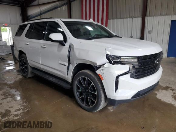 2023 Chevrolet Tahoe RST with VIN 1GNSKRKD9PR540015, listed as a Copart auction lot 58084495 with 23,815 mi miles and Salvage title. Bid and sale history available at DreamBid. Image 4.