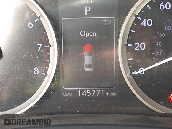 2014 Lexus IS 350 with VIN JTHBE1D23E5001809, listed as a IAAI auction lot 41439427 with 145,771 mi miles and . Bid and sale history available at DreamBid. Image 15.