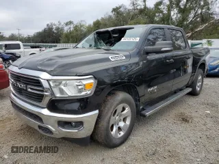 2021 Ram 1500 Lone Star z VIN 1C6RREFT9MN574642, wystawiony jako Copart lot #44122125 z przebiegiem 60 920 mil mil oraz Szkoda całkowita • Salvage title. Historia ofert i sprzedaży dostępna na DreamBid. Obrazek 1.