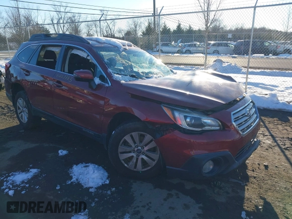 2016 Subaru Outback 2.5i Premium with VIN 4S4BSAFC0G3335032, listed as a IAAI auction lot 41227783 with 154,701 mi miles. Bid and sale history available at carsss.com. Image 1.