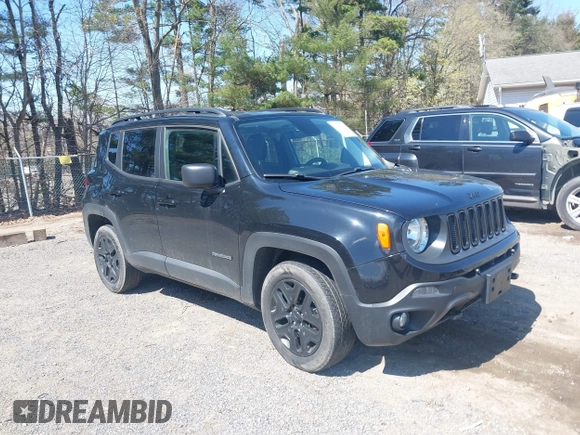 2018 Jeep Renegade Upland with VIN ZACCJBAB1JPH59225, listed as a IAAI auction lot 42051313 with 94,398 mi miles and . Bid and sale history available at DreamBid. Image 1.