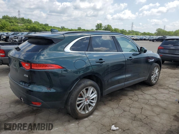 2017 Jaguar F-Pace 35t Prestige with VIN SADCK2BV3HA067567, listed as a Copart auction lot 61376675 with 122,224 mi miles and Clean title. Bid and sale history available at DreamBid. Image 3.