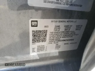2021 Chevrolet Silverado 1500 LT with VIN 1GCUYDEDXMZ430956, listed as a Copart auction lot 80556744 with 51,493 mi miles and Salvage Title. Bid and sale history available at carsss.com. Image 13.