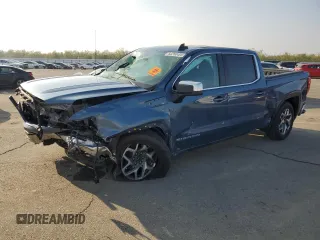 2024 GMC Sierra 1500 with VIN 1GTPHBE88RZ149430, listed as a Copart auction lot 83250124 with 33,092 mi miles and Salvage Title. Bid and sale history available at DreamBid. Image 1.