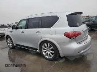 2011 Infiniti QX56 7-passenger with VIN JN8AZ2NE7B9006116, listed as a Copart auction lot 83417134 with 136,200 mi miles and Clean Title. Bid and sale history available at carsss.com. Image 2.