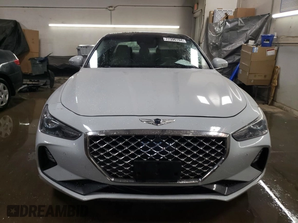 2019 Genesis G70 2.0T Advanced with VIN KMTG44LA5KU025181, listed as a Copart auction lot 77396194 with 96,318 mi miles and Salvage Title. Bid and sale history available at carsss.com. Image 5.