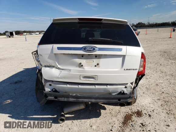 2011 Ford Edge Limited with VIN 2FMDK3KC1BBA53243, listed as a Copart auction lot 88321755 with 186,232 mi miles and Salvage Title. Bid and sale history available at carsss.com. Image 6.
