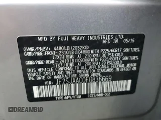 2015 Subaru Forester 2.5i with VIN JF2SJAAC0FG836669, listed as a Copart auction lot 44684335 with 205,858 mi miles and Salvage Title. Bid and sale history available at carsss.com. Image 14.