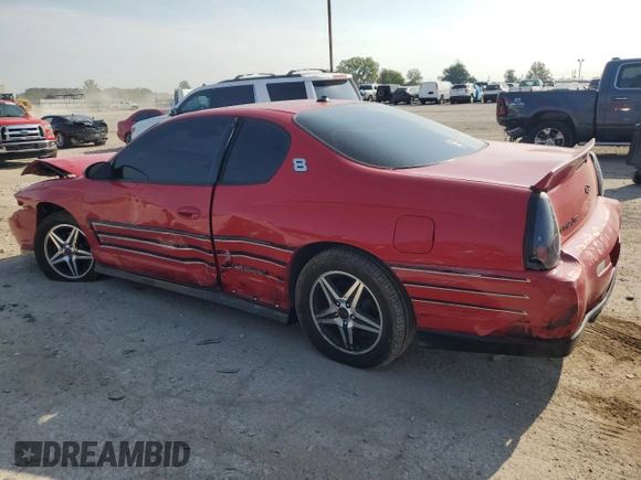 2004 Chevrolet Monte Carlo SS Supercharged with VIN 2G1WZ151249344392, listed as a Copart auction lot 76734674 with 0 mi miles and Non Repairable. Bid and sale history available at carsss.com. Image 2.