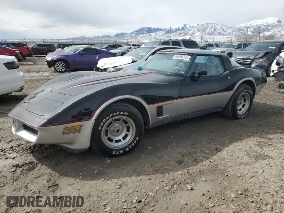 1981 Chevrolet Corvette with VIN 1G1AY8761BS408237, listed as a Copart auction lot 49886275 with 50,978 mi miles and Clean Title. Bid and sale history available at carsss.com. Image 1.