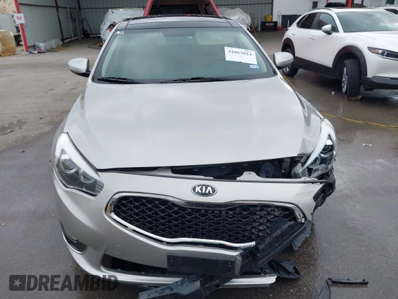 2014 Kia Cadenza Limited with VIN KNALN4D71E5137744, listed as a IAAI auction lot 42063014 with 61,310 mi miles. Bid and sale history available at carsss.com. Image 12.