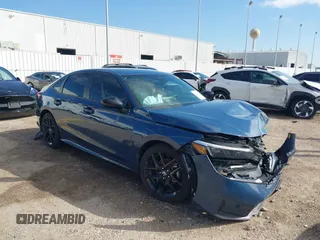 2025 Honda Civic Sport z VIN 2HGFE2F59SH550632, wystawiony jako IAAI lot #41590594 z przebiegiem 1 066 mil mil oraz . Historia ofert i sprzedaży dostępna na DreamBid. Obrazek 1.