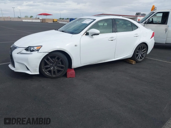 2014 Lexus IS 250 with VIN JTHCF1D25E5004471, listed as a IAAI auction lot 42058552 with 93,697 mi miles and . Bid and sale history available at DreamBid. Image 2.