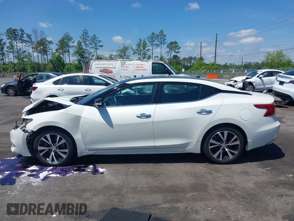 2017 Nissan Maxima SV with VIN 1N4AA6AP8HC453721, listed as a IAAI auction lot 42032549 with 55,049 mi miles and . Bid and sale history available at DreamBid. Image 14.