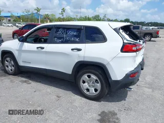 2017 Jeep Cherokee Sport with VIN 1C4PJLAB6HW661103, listed as a IAAI auction lot 41945706 with 95,991 mi miles. Bid and sale history available at carsss.com. Image 3.
