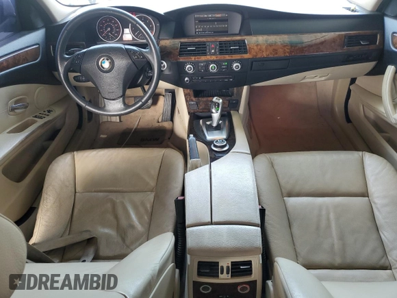 2008 BMW 5 Series 528i with VIN WBANU53538C111924, listed as a Copart auction lot 49463335 with 121,059 mi miles and Salvage Title. Bid and sale history available at carsss.com. Image 8.