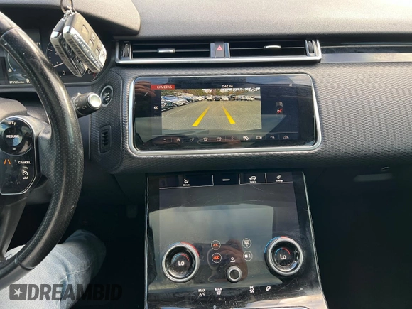 2019 Land Rover Range Rover Velar z VIN SALYA2EX4KA214044, wystawiony jako Copart lot #80586194 z przebiegiem 73 123 mil mil oraz Czysty tytuł • Clean title. Historia ofert i sprzedaży dostępna na DreamBid. Obrazek 10.