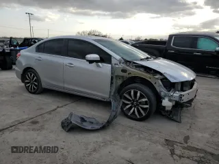 2015 Honda Civic EX-L with VIN 2HGFB2F97FH503178, listed as a Copart auction lot 46661675 with 171,444 mi miles and Salvage Title. Bid and sale history available at carsss.com. Image 4.