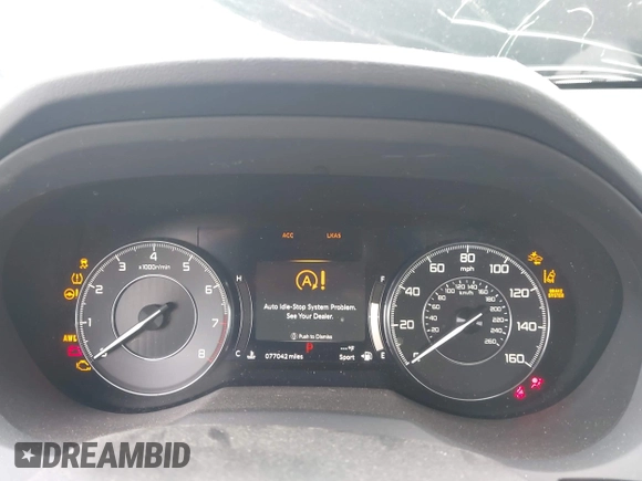 2019 Acura RDX Technology with VIN 5J8TC2H52KL030992, listed as a IAAI auction lot 42459982 with 77,042 mi miles and . Bid and sale history available at DreamBid. Image 7.
