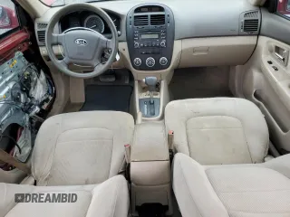 2007 Kia Spectra EX with VIN KNAFE121475430339, listed as a Copart auction lot 63690554 with 155,855 mi miles and Salvage Title. Bid and sale history available at carsss.com. Image 8.