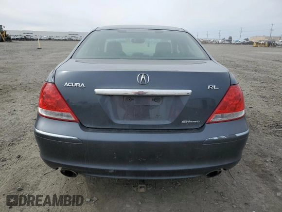 2007 Acura RL Technology with VIN JH4KB16637C003907, listed as a Copart auction lot 48901375 with 250,312 mi miles and Salvage title. Bid and sale history available at DreamBid. Image 6.