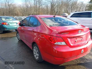2013 Hyundai Accent GLS with VIN KMHCT4AE0DU498233, listed as a IAAI auction lot 41184704 with 1 mi miles. Bid and sale history available at carsss.com. Image 3.