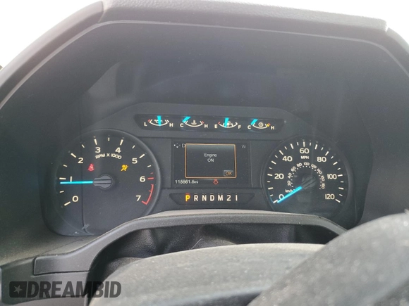 2016 Ford F-150 XL with VIN 1FTMF1CP3GKE99812, listed as a Copart auction lot 48350355 with 115,561 mi miles and Salvage Title. Bid and sale history available at carsss.com. Image 9.