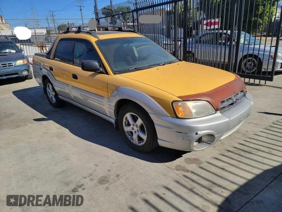 2003 Subaru Baja Special Sports с VIN 4S4BT62CX37111205, выставлен на аукционе Copart как лот 79582764 с пробегом 240 636 миль миль и Чистый • Clean title. История ставок и продаж доступна на DreamBid. Изображение 1.