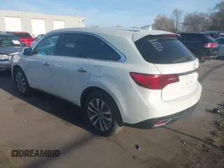 2016 Acura MDX w/Tech with VIN 5FRYD4H49GB045079, listed as a IAAI auction lot 41968901 with 113,577 mi miles. Bid and sale history available at carsss.com. Image 3.