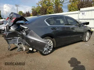 2014 Acura RLX Tech Pkg with VIN JH4KC1F54EC000323, listed as a Copart auction lot 72689144 with 0 mi miles and Salvage Title. Bid and sale history available at carsss.com. Image 3.