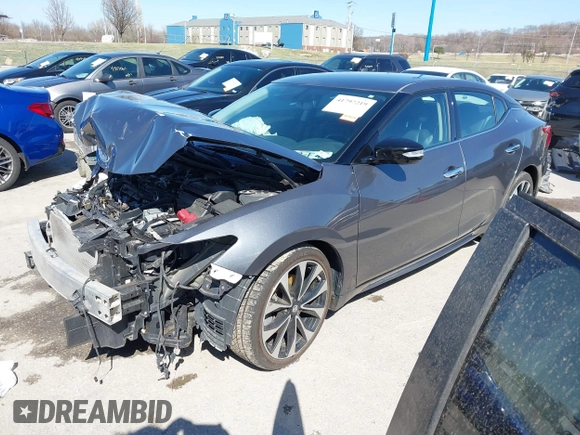 2018 Nissan Maxima SV with VIN 1N4AA6AP6JC368169, listed as a IAAI auction lot 41797219 with 43,166 mi miles and . Bid and sale history available at DreamBid. Image 18.