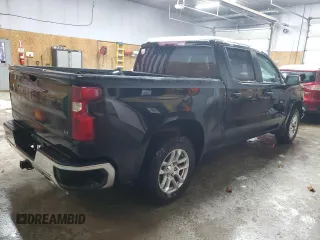2023 Chevrolet Silverado 1500 LT with VIN 1GCUDDE82PZ109965, listed as a Copart auction lot 87501405 with 27,513 mi miles and Salvage Title. Bid and sale history available at carsss.com. Image 3.