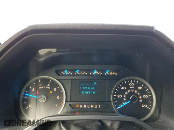 2017 Ford F-150 XL with VIN 1FTEW1EF4HFB11182, listed as a Copart auction lot 50622235 with 155,165 mi miles and Salvage Title. Bid and sale history available at carsss.com. Image 9.