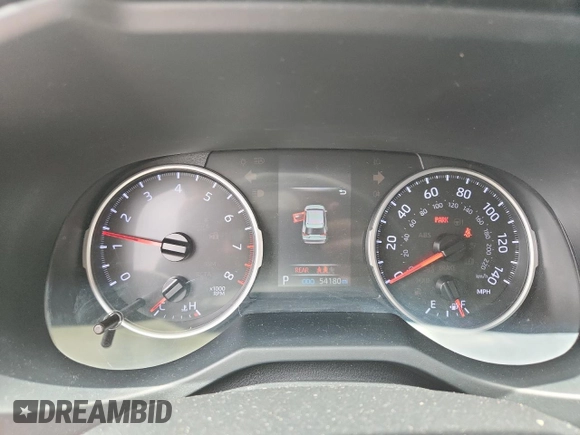 2019 Toyota RAV4 LE with VIN JTMF1RFVXKJ022826, listed as a Copart auction lot 60223225 with 54,180 mi miles and Salvage title. Bid and sale history available at DreamBid. Image 9.