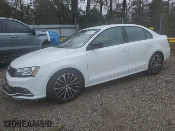 2015 Volkswagen Jetta Sport with VIN 3VWD17AJ1FM325015, listed as a Copart auction lot 46241915 with 54,785 mi miles and Salvage title. Bid and sale history available at DreamBid. Image 1.