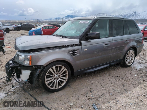 2009 Land Rover Range Rover Sport SC with VIN SALSH234X9A203795, listed as a Copart auction lot 51610875 with 168,112 mi miles and Salvage Title. Bid and sale history available at DreamBid. Image 1.