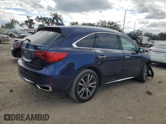 2019 Acura MDX Advance with VIN 5J8YD3H97KL002097, listed as a Copart auction lot 83845534 with Not Provided miles and Non Repairable. Bid and sale history available at DreamBid. Image 3.