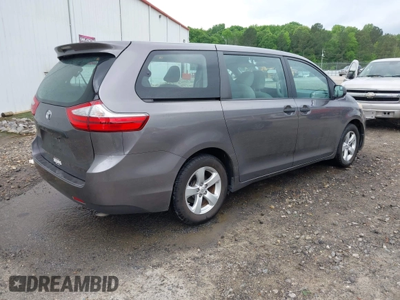 2015 Toyota Sienna L with VIN 5TDZK3DC8FS678539, listed as a IAAI auction lot 42115498 with 111,417 mi miles and . Bid and sale history available at DreamBid. Image 4.