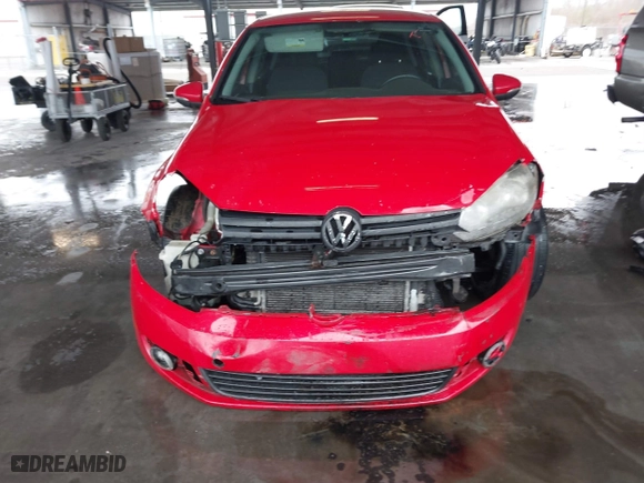 2011 Volkswagen Golf TDI with VIN WVWNM7AJ1BW165047, listed as a IAAI auction lot 41706792 with 197,674 mi miles. Bid and sale history available at carsss.com. Image 6.