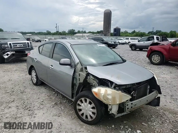 2012 Nissan Versa SV with VIN 3N1CN7AP8CL850021, listed as a Copart auction lot 60979605 with 238,261 mi miles and Salvage title. Bid and sale history available at DreamBid. Image 14.