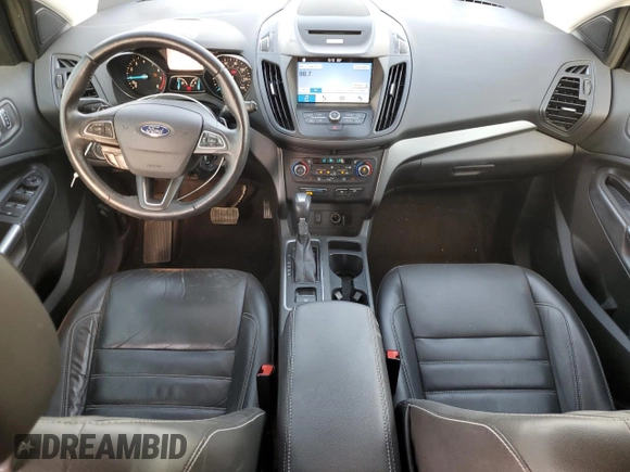 2017 Ford Escape SE with VIN 1FMCU0GD7HUD93215, listed as a Copart auction lot 54966295 with 153,704 mi miles and Salvage Title. Bid and sale history available at DreamBid. Image 8.