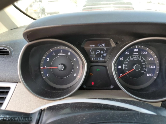 2015 Hyundai Elantra Limited with VIN 5NPDH4AE0FH644458, listed as a Copart auction lot 50271545 with 114,160 mi miles and Salvage Title. Bid and sale history available at carsss.com. Image 9.