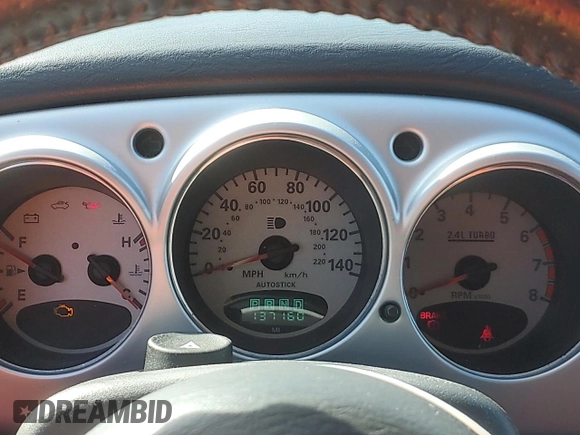 2003 Chrysler PT Cruiser GT z VIN 3C8FY78G93T520488, wystawiony jako Copart lot #46886265 z przebiegiem 137 160 mil mil oraz Szkoda całkowita • Salvage title. Historia ofert i sprzedaży dostępna na DreamBid. Obrazek 9.