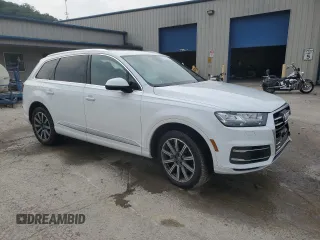 2019 Audi Q7 Premium Plus with VIN WA1LHAF77KD031395, listed as a Copart auction lot 60893815 with 47,008 mi miles and Salvage title. Bid and sale history available at DreamBid. Image 4.