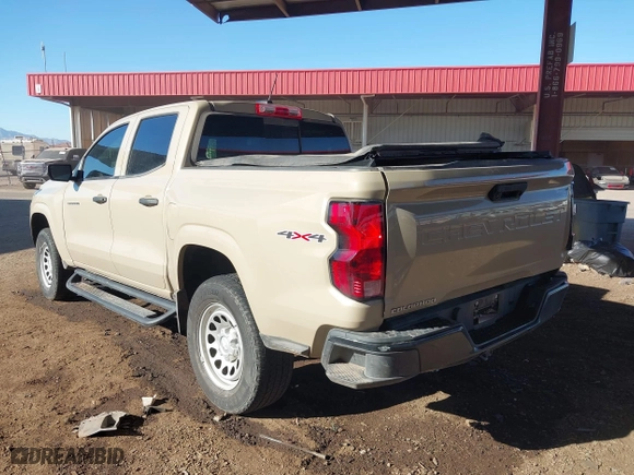 2023 Chevrolet Colorado 4WD Work Truck with VIN 1GCPTBEK0P1133907, listed as a IAAI auction lot 41312569 with 41,467 mi miles. Bid and sale history available at carsss.com. Image 3.