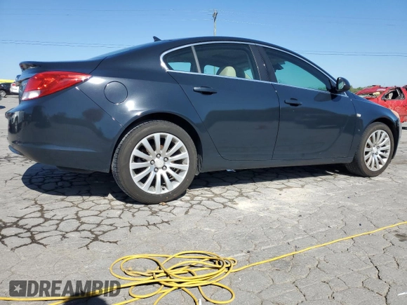 2011 Buick Regal CXL RL4 with VIN W04GS5EC7B1013411, listed as a Copart auction lot 52740735 with 223,154 mi miles and Salvage Title. Bid and sale history available at carsss.com. Image 3.