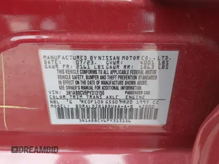 2023 Nissan Sentra SV with VIN 3N1AB8CV6PY313156, listed as a IAAI auction lot 41900608 with 3,715 mi miles. Bid and sale history available at carsss.com. Image 9.
